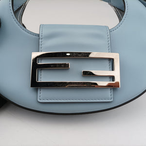 Vintage Fendi Cookie Mini Blue Leather 8BS065 handbag | stylenewstar