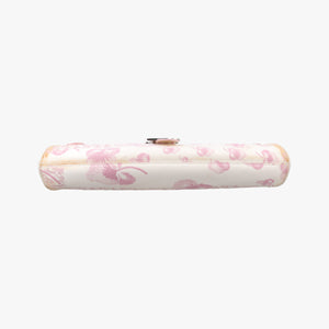 Pre-owned Christian Dior Cherry Blossom Flower Baguette White×Multicolour canvas shoulderbag | stylenewstar