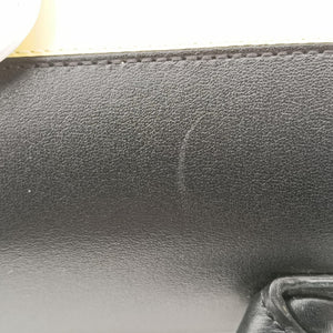 Vintage Delvaux Brillant Black × ivory Leather × patent leather shoulderbag | stylenewstar