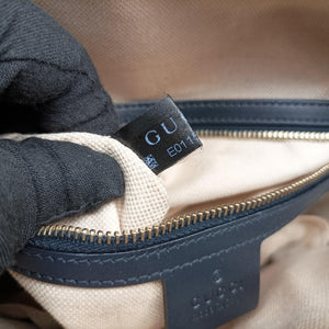 Secondhand Gucci Sherry Line navy×red×beige Canvas×Leather 269876 shoulderbag | stylenewstar