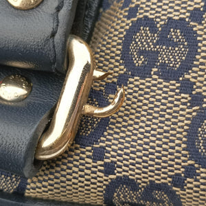 Secondhand Gucci Sherry Line navy×red×beige Canvas×Leather 269876 shoulderbag | stylenewstar