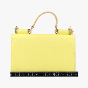 Pre-owned Dolce & Gabbana SICILY Yellow Leather shoulderbag | stylenewstar