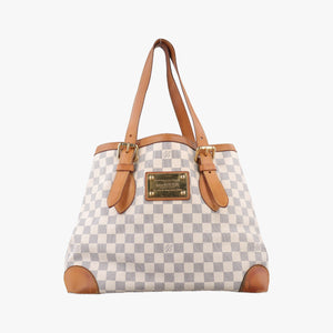 Pre-owned Louis Vuitton HAMPSTEAD MM AZUR Damier Canvas N51206 handbag | stylenewstar