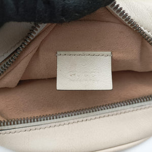 Pre-owned Gucci GG Marmont White Leather 550154 shoulderbag | stylenewstar