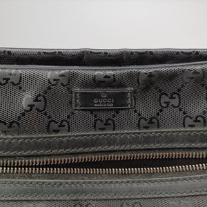 Secondhand Gucci GG Imprime Messenger Black PVC coated canvas 211107 shoulderbag | stylenewstar