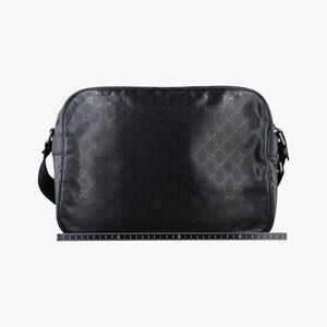 Secondhand Gucci GG Imprime Messenger Black PVC coated canvas 211107 shoulderbag | stylenewstar
