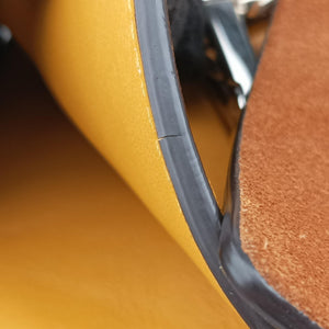 Pre-owned Chloe FAYE Brown × Yellow Suede × leather shoulderbag | stylenewstar