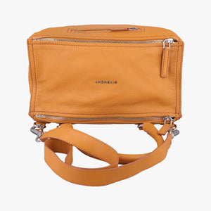 Pre-owned Givenchy Pandora Yellow leather shoulderbag | stylenewstar