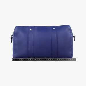 Pre-owned Louis Vuitton Everyday LV Blue×white leather M58747 shoulderbag | stylenewstar