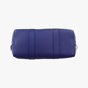 Pre-owned Louis Vuitton Everyday LV Blue×white leather M58747 shoulderbag | stylenewstar