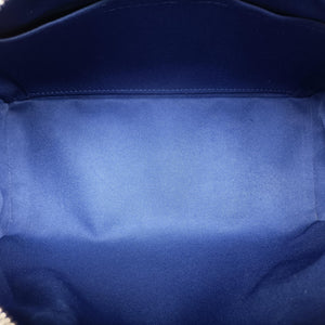 Pre-owned Louis Vuitton Everyday LV Blue×white leather M58747 shoulderbag | stylenewstar