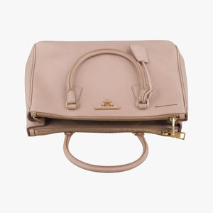 Pre-owned Prada Galleria Pink SAFFIANO Leather BN1786 shoulderbag | stylenewstar