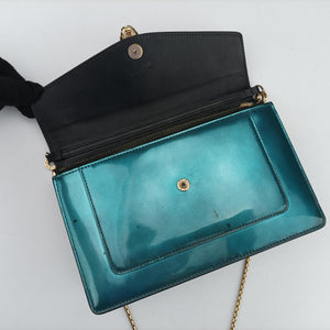Secondhand Bvlgari SERPENTI FOREVER Blue Patent shoulderbag | stylenewstar