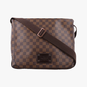 Pre-owned Louis Vuitton BROOKLYN MM EBENE Damier Canvas N51211 shoulderbag | stylenewstar