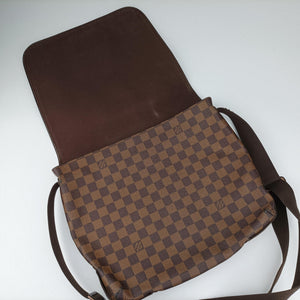 Pre-owned Louis Vuitton BROOKLYN MM EBENE Damier Canvas N51211 shoulderbag | stylenewstar
