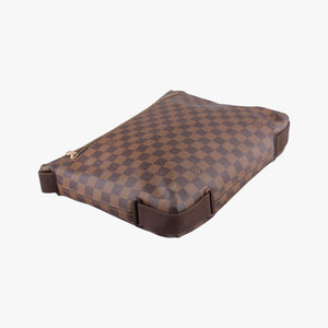 Pre-owned Louis Vuitton BROOKLYN MM EBENE Damier Canvas N51211 shoulderbag | stylenewstar