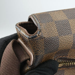 Pre-owned Louis Vuitton BROOKLYN MM EBENE Damier Canvas N51211 shoulderbag | stylenewstar
