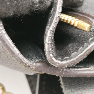 Pre-owned Chloe FAYE Black Leather × suede shoulderbag | stylenewstar