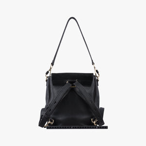 Pre-owned Chloe FAYE Black Leather × suede shoulderbag | stylenewstar