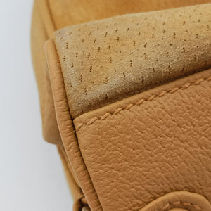 Pre-owned Gucci Stirrup Camel Suede 001.05 shoulderbag | stylenewstar