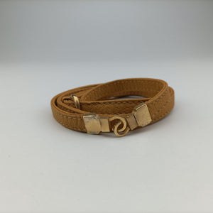 Pre-owned Gucci Stirrup Camel Suede 001.05 shoulderbag | stylenewstar
