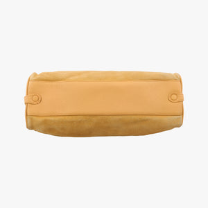 Pre-owned Gucci Stirrup Camel Suede 001.05 shoulderbag | stylenewstar