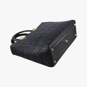 Vintage Christian Dior Lady Dior Black lambskin handbag | stylenewstar