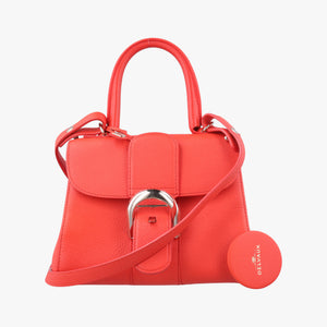 Vintage Delvaux Brillant Mini Orange Leather shoulderbag | stylenewstar