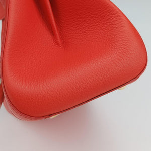 Vintage Delvaux Brillant Mini Orange Leather shoulderbag | stylenewstar
