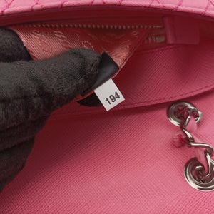 Secondhand Prada Tessuto Impunture Push Lock Opale nylon 1BD038 shoulderbag | stylenewstar