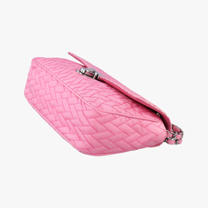 Secondhand Prada Tessuto Impunture Push Lock Opale nylon 1BD038 shoulderbag | stylenewstar