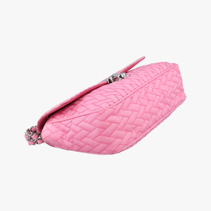 Secondhand Prada Tessuto Impunture Push Lock Opale nylon 1BD038 shoulderbag | stylenewstar