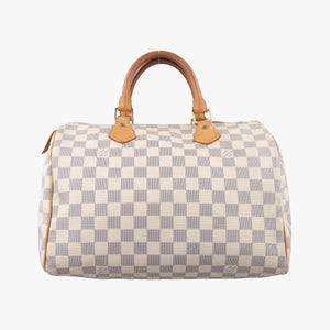 Pre-owned Louis Vuitton Speedy 30 AZUR Damier Canvas N41533 handbag | stylenewstar