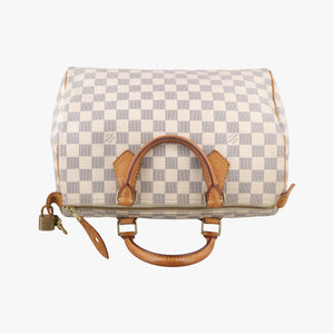 Pre-owned Louis Vuitton Speedy 30 AZUR Damier Canvas N41533 handbag | stylenewstar