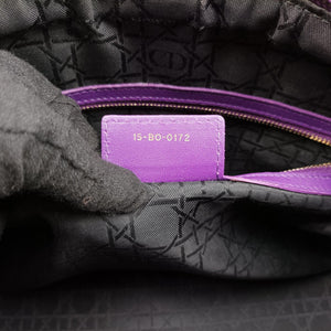 Pre-owned Christian Dior Lady Dior Purple lambskin handbag | stylenewstar
