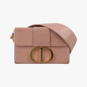 Pre-owned Christian Dior 30 MONTAIGNE Pink Leather shoulderbag | stylenewstar