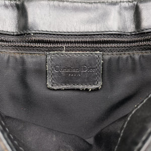 Pre-owned Christian Dior Street Chic Black canvasxleather shoulderbag | stylenewstar