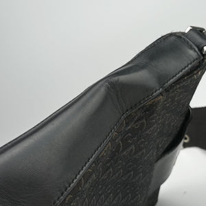 Pre-owned Christian Dior Street Chic Black canvasxleather shoulderbag | stylenewstar