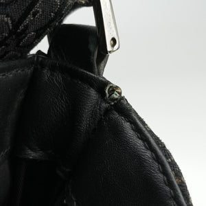 Pre-owned Christian Dior Street Chic Black canvasxleather shoulderbag | stylenewstar