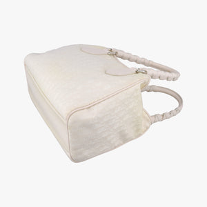 Pre-owned Christian Dior Lovely Beige Canvas × Leather handbag | stylenewstar