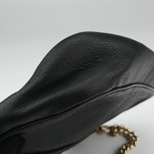 Pre-owned Gucci Marrakech Black Leather 257032 shoulderbag | stylenewstar