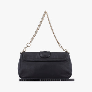 Pre-owned Gucci Marrakech Black Leather 257032 shoulderbag | stylenewstar
