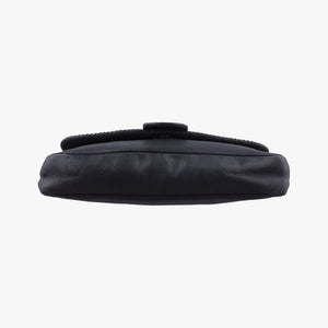 Pre-owned Gucci Marrakech Black Leather 257032 shoulderbag | stylenewstar
