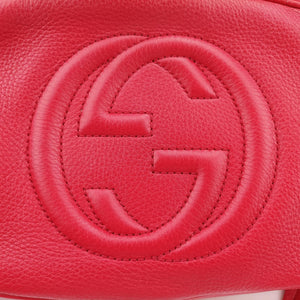 Pre-owned Gucci Soho Red Leather 308364 shoulderbag | stylenewstar