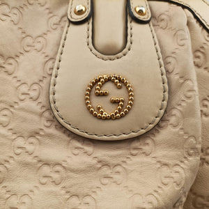 Vintage Gucci Scarlett Beige Leather 282299 handbag | stylenewstar