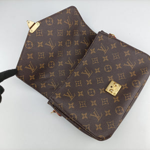 Pre-owned Louis Vuitton Pochette Metis MM Brown Monogram Canvas M44875 shoulderbag | stylenewstar