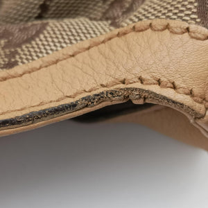 Pre-owned Gucci Indy Babouska Brown canvas 185566 handbag | stylenewstar