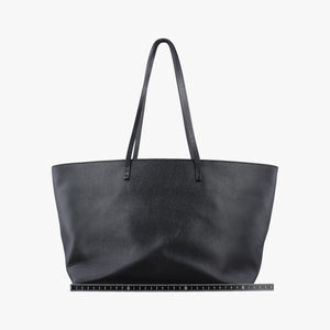Pre-owned Fendi Hollow Tote Black Leather 8BH185 shoulderbag | stylenewstar