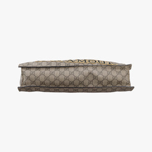 Pre-owned Gucci GG Supreme Bee Brown PVC coated canvas 450950 handbag | stylenewstar