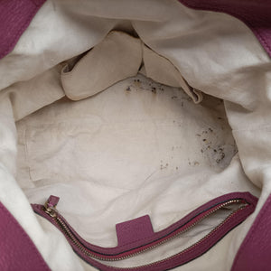 Pre-owned Gucci Guccissima Bree Beige × Raspberry Pink GG canvas×Leather 353120 shoulderbag | stylenewstar